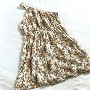 Abercrombie & Fitch Floral One-Shoulder Mini Dress